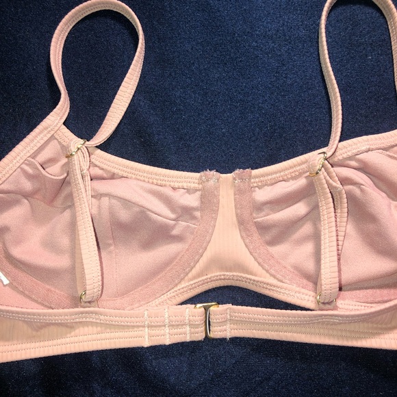 🆓 Blush Pink Swim Balconette Top - Picture 3 of 5